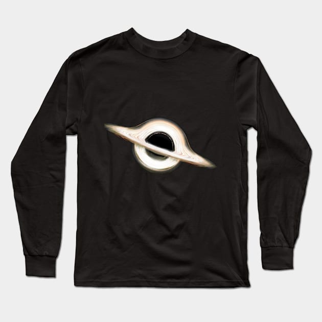 Black Hole - Event Horizon Long Sleeve T-Shirt by InspirationPL